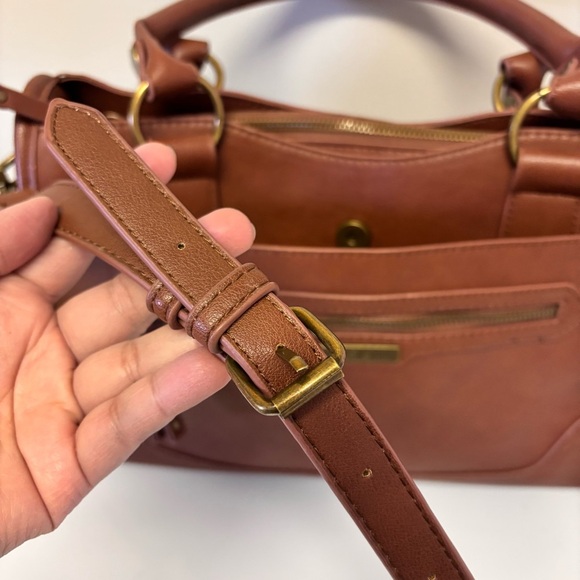 Frye & Co. Faux Leather Satchel Crossbody Bag Women - Picture 9 of 15